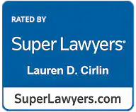 Super Lawyers award badge for Lauren D. Cirlin, attorney at Viola Law Firm P.C. | San Mateo attorney | San Mateo law firm