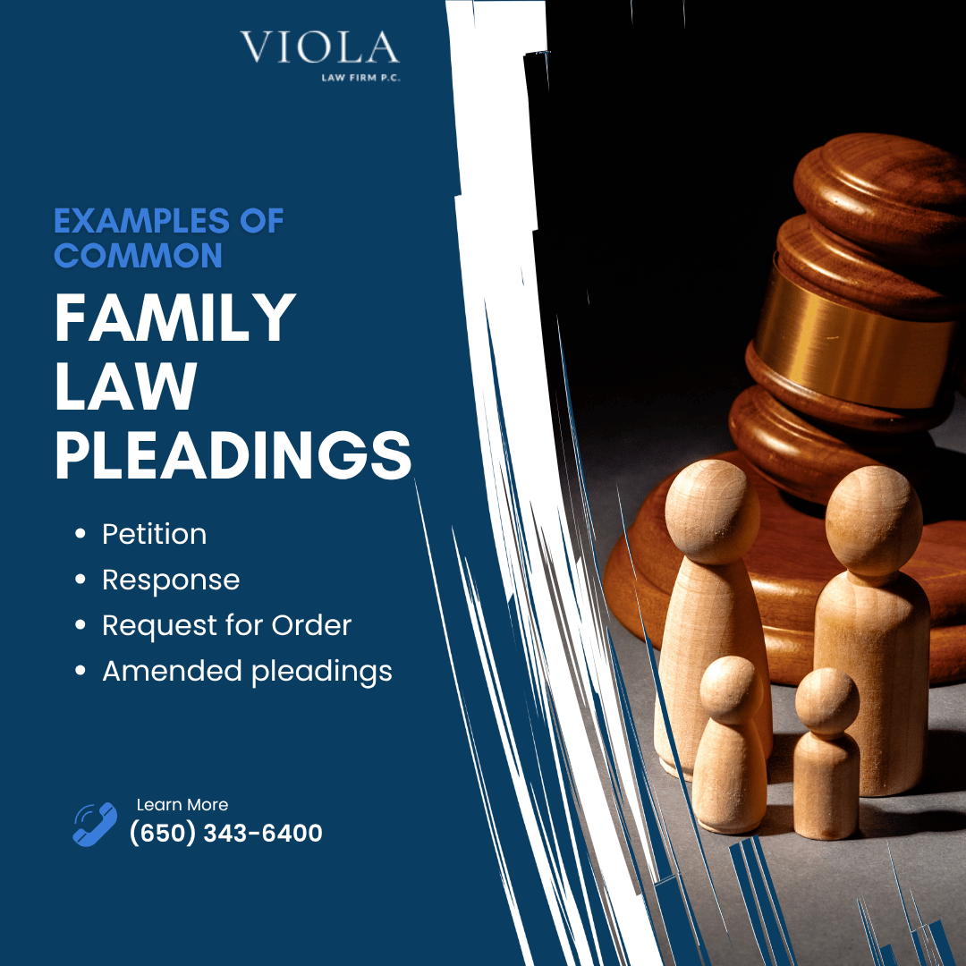 pleadings in family law